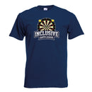 Inclusive Darts League Official T-Shirt - Centre Chest Design (3 Colours)