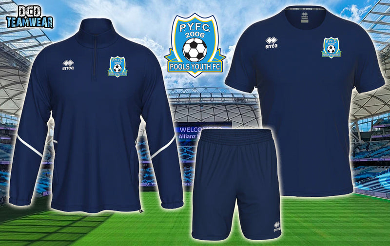 Pools Youth FC Errea FULL PACK COACHES Bundle  - ADULTS (Royal/Navy)