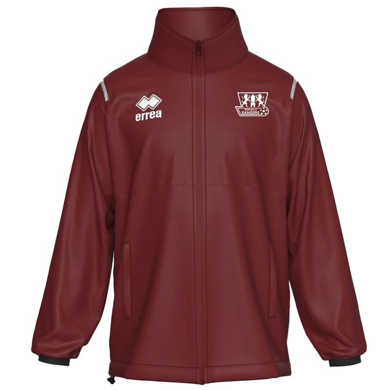 Redcar CF Rangers Errea Pressing Rain Jacket - ADULTS (Burgundy)