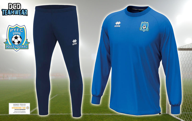 Pools Youth FC Errea Madison/ Flann Bundle - ADULTS (Royal/Navy)