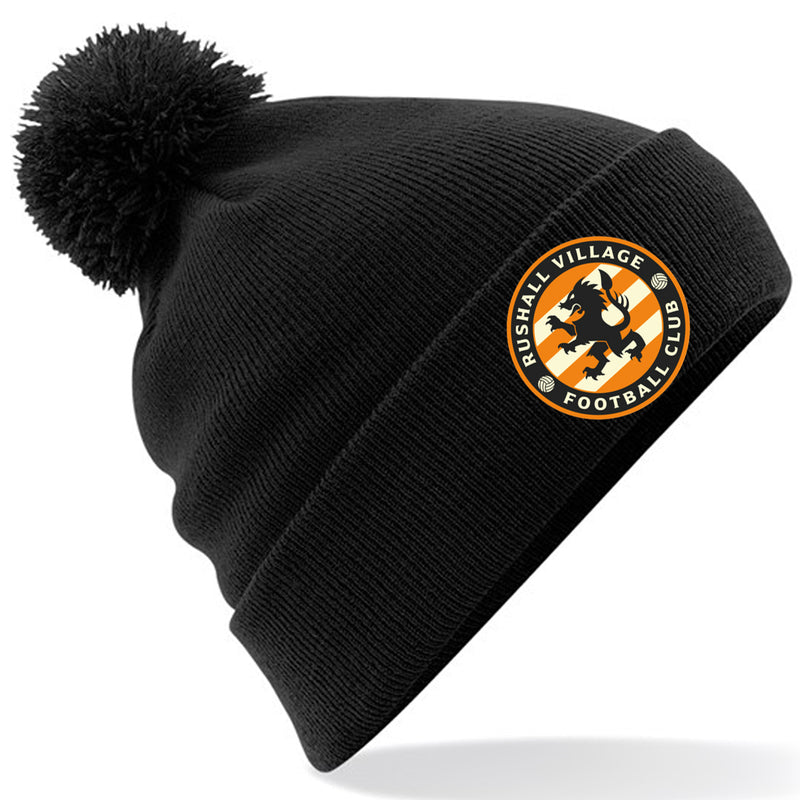 Rushall Village FC BC426 Black Bobble Hat