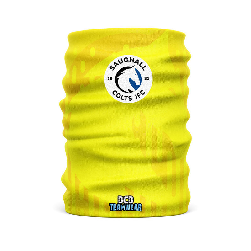 SAUGHALL COLTS JFC Yellow Color Custom Snood- Club Colors