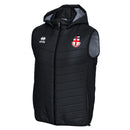 Kirkbymoorside FC 1st Black SCOZIA Padded Gilet With Hood