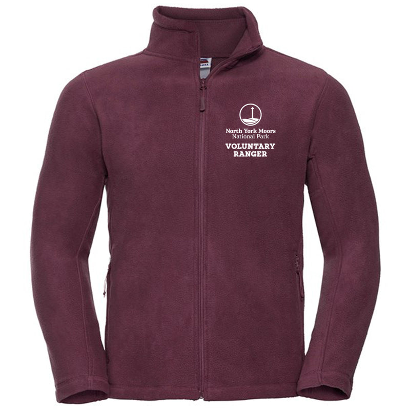 North York Moors National Park VOLUNTARY RANGER Burgundy Mens Fleece 8700M