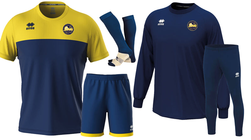 Wynyard FC Brandon Training Bundle - ADULTS (NAVY/YELLOW)