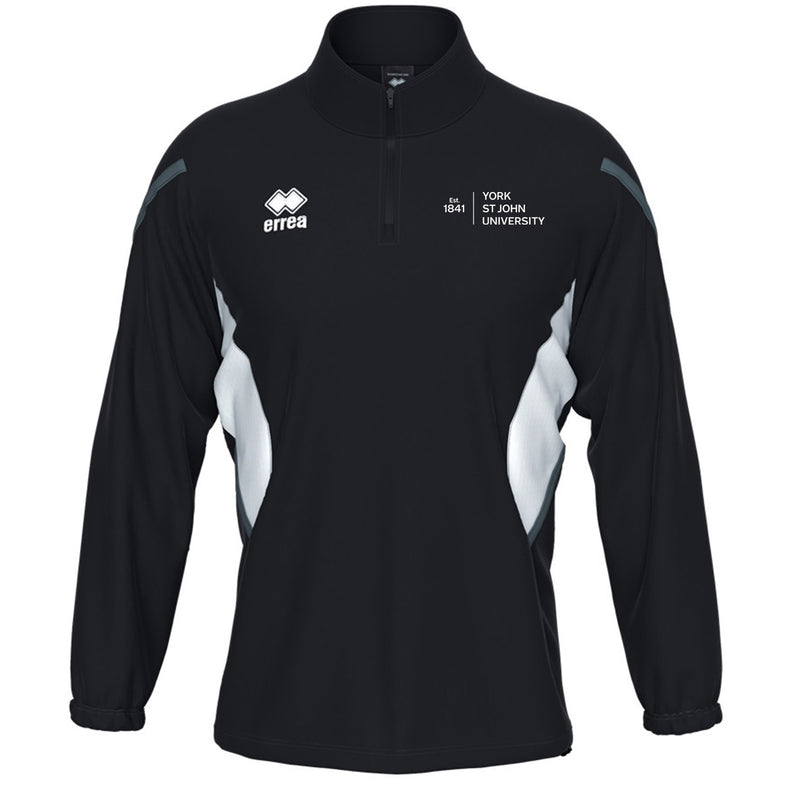 York St John University Black Charles Half Zip Top - Staff