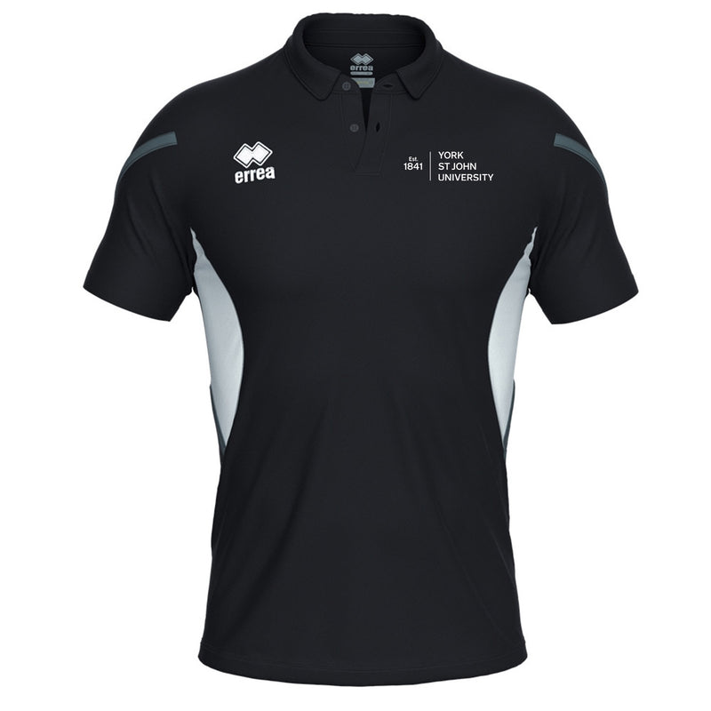 York St John University Black Clarke Polo Shirt - Staff