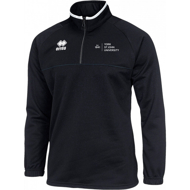 York St John University Black Mansel Half Zip Top - LONDON