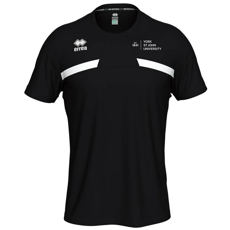 York St John University Black Mark Training Shirt - LONDON