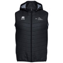 York St John University Black SCOZIA Padded Gilet With Hood - LONDON
