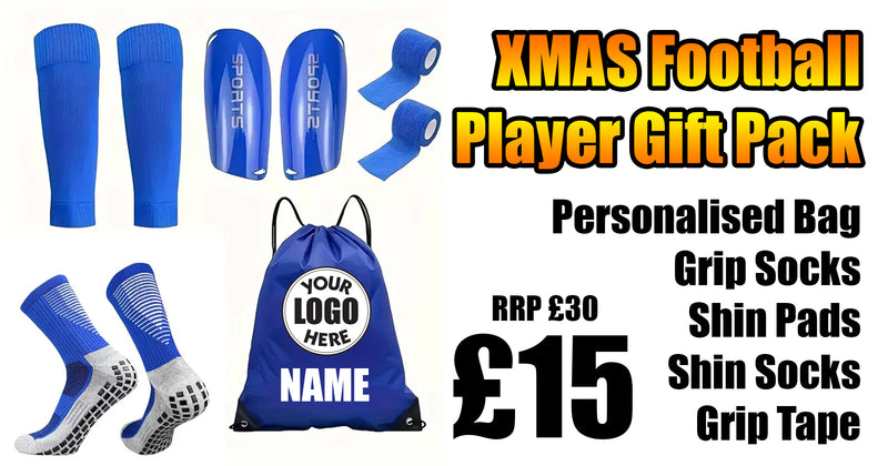 Player Pack Xmas Gift Bundle - Socks Pads Shin Socks Bag Grip Tape