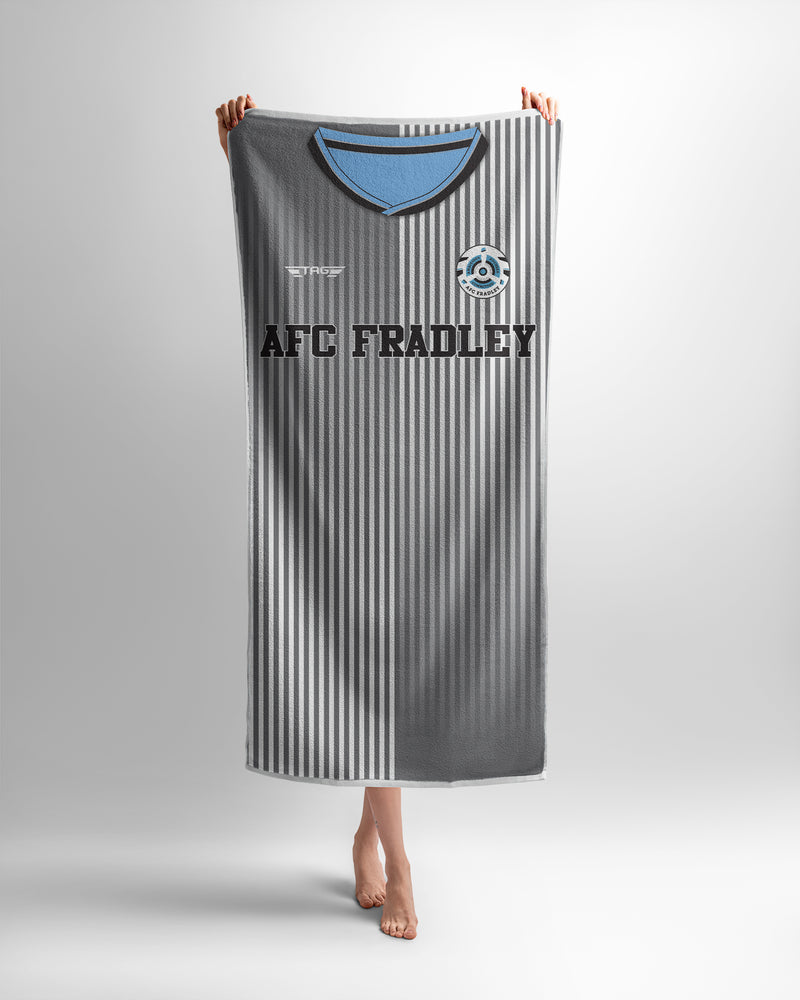 AFC Fradley Grey Shirt Football Club Beach Towel