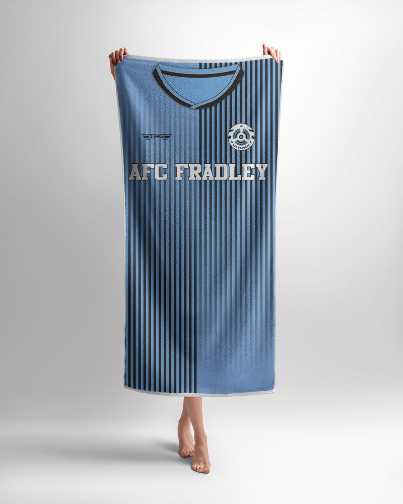 AFC Fradley Blue Shirt Football Club Beach Towel