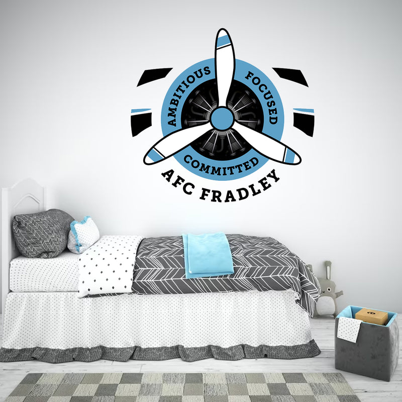AFC Fradley Football Club Logo Bedroom Wall Sticker