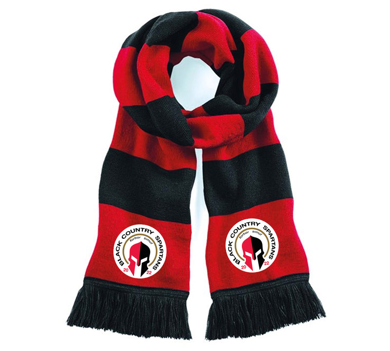 BLACK COUNTRY SPARTANS Stadium Scarf Red and Black