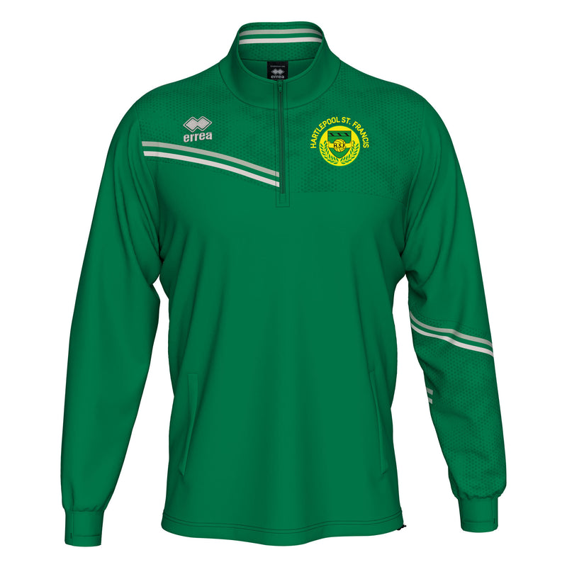 Hartlepool St Francis Errea Elias 1/4 Zip Sweat Top - JUNIOR GREEN