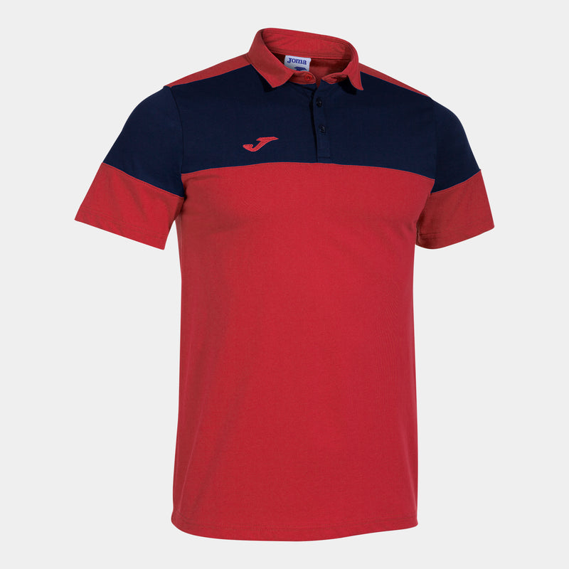 Joma Crew V Short Sleeve Polo - Adult - Man