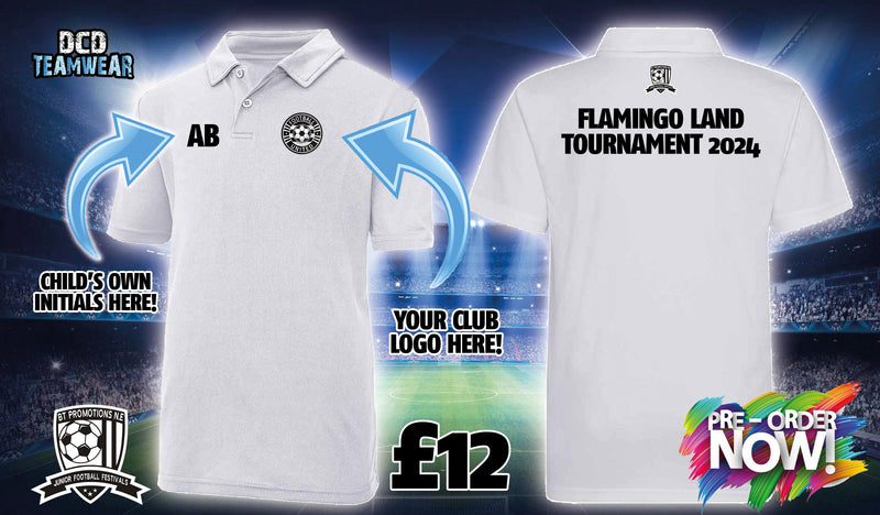 Flamingo Land Tournament 2024 Presentation Polo - Heather Grey