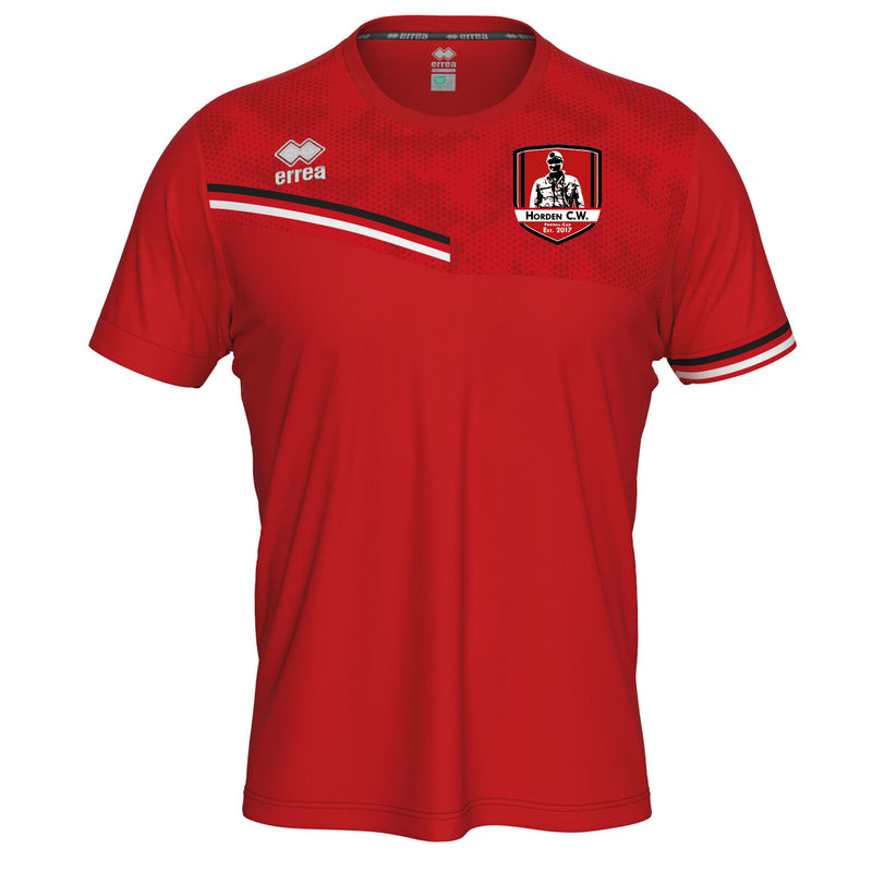 Horden CW FC Errea Evan Shirt - JUNIOR RED