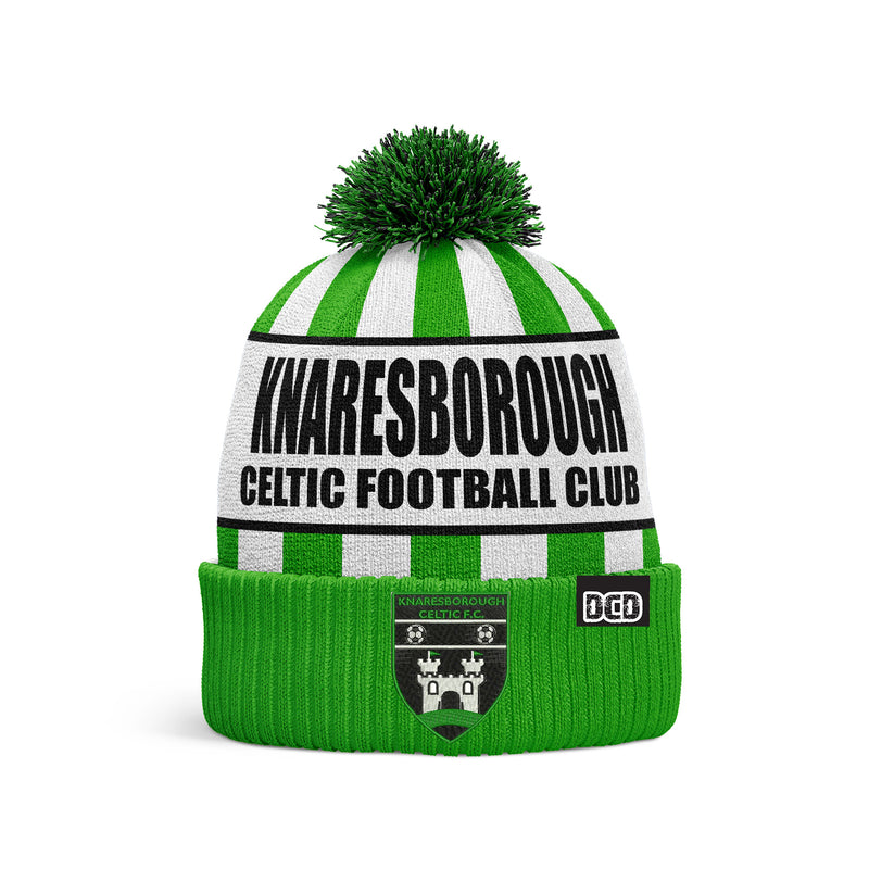 Knaresborough Celtic Football Club 2023 Custom Bobble Hat - ONE-SIZE