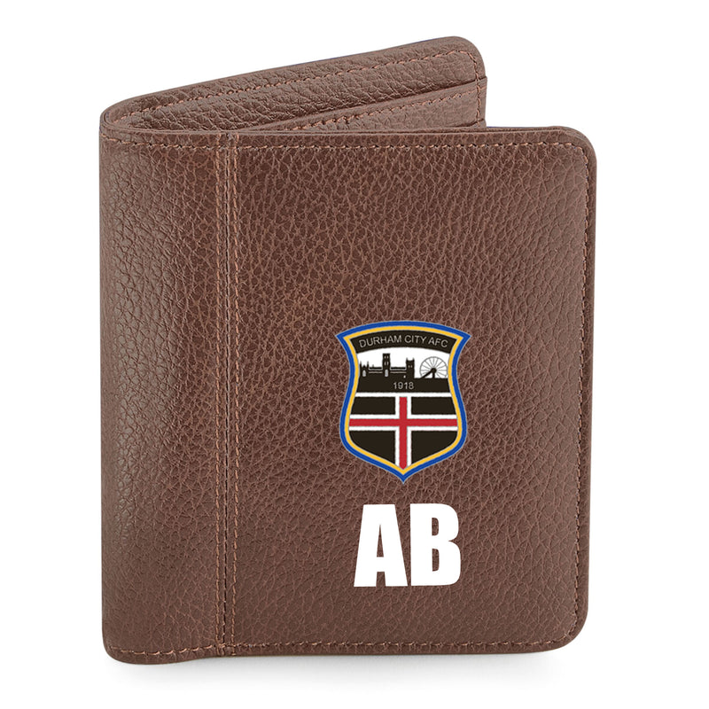 Personalised Official Durham City AFC Thick Wallet - Brown