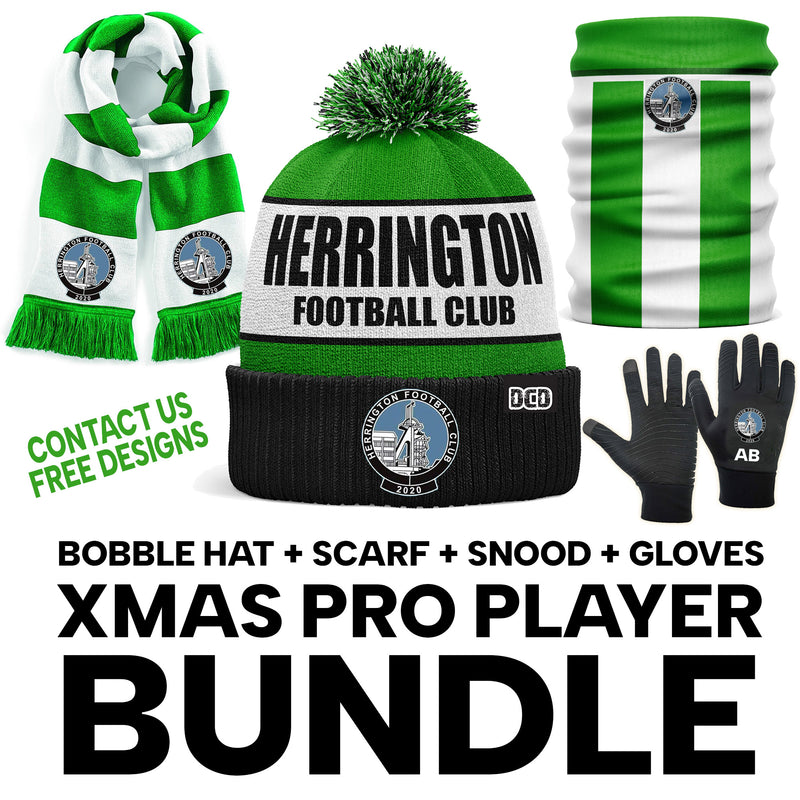 CUSTOM Any Team or Colour BUNDLE Box - Hat Scarf Snood Gloves