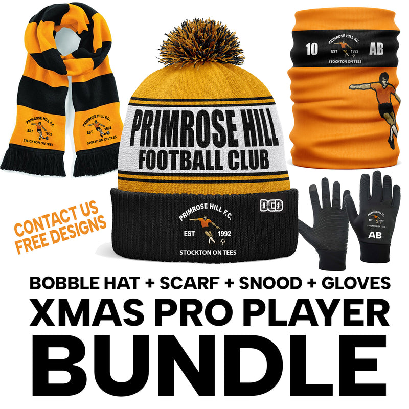 CUSTOM Any Team or Colour BUNDLE Box - Hat Scarf Snood Gloves