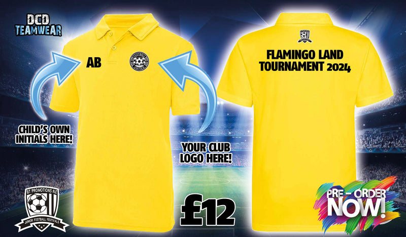 Copy of Flamingo Land Tournament 2024 Presentation Polo - Yellow