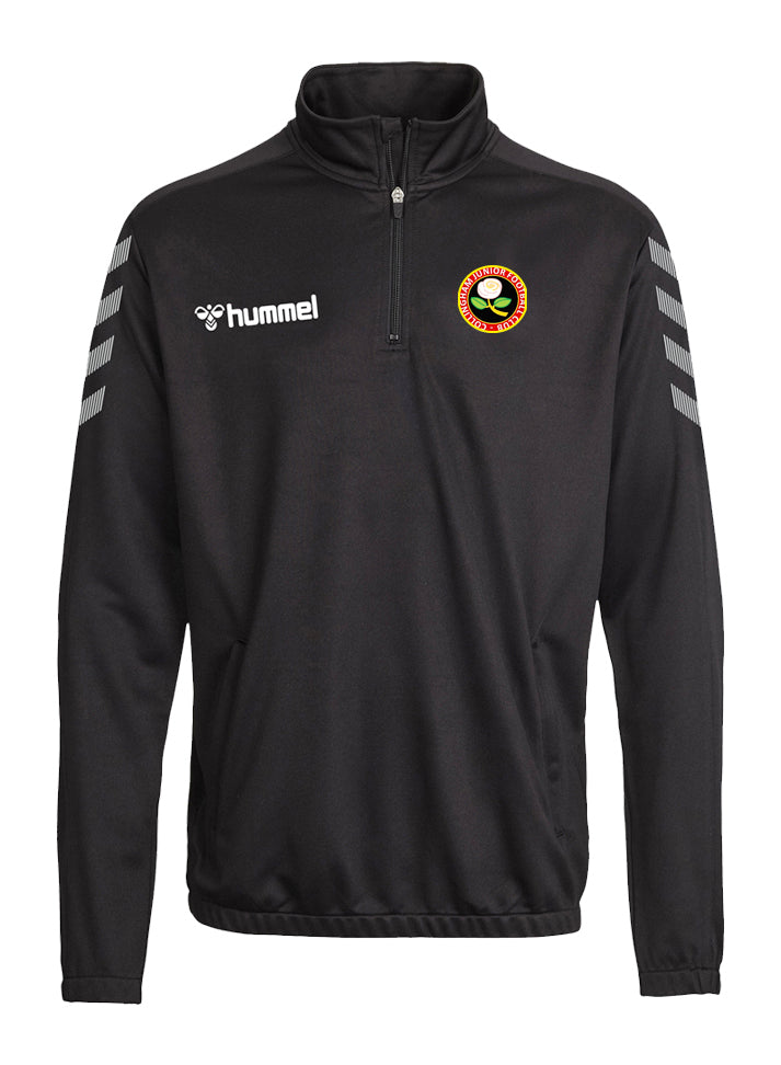 Collingham Junior FC ELITE HALF ZIP SWEATER Black - Adult