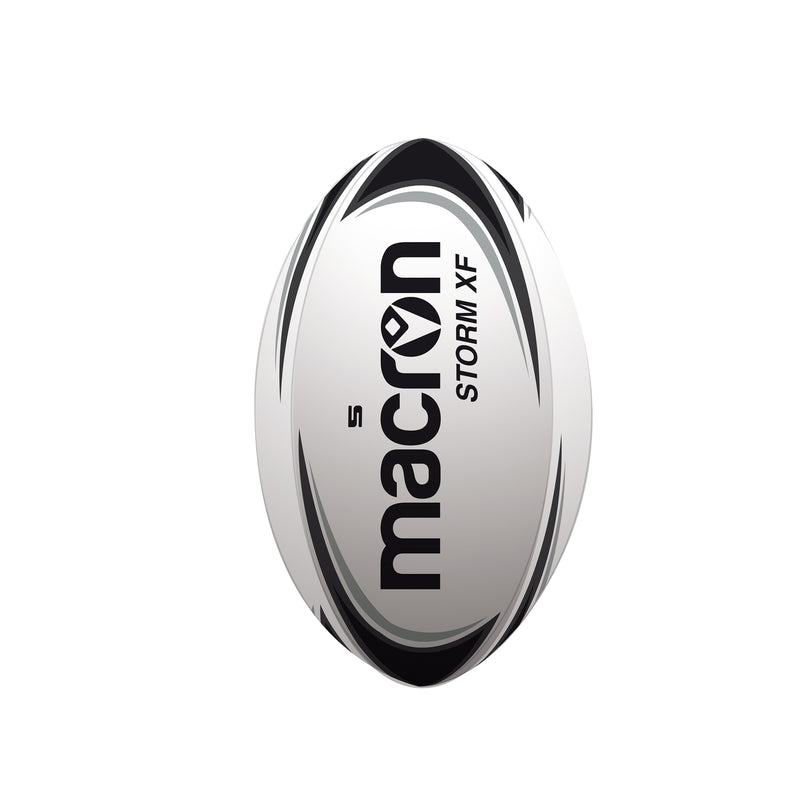 Macron Storm Xf Pallone Rugby  (12 Pz), Black, 4