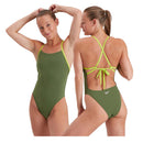 Speedo Endurance+ Solid Tie Back Swimsuit