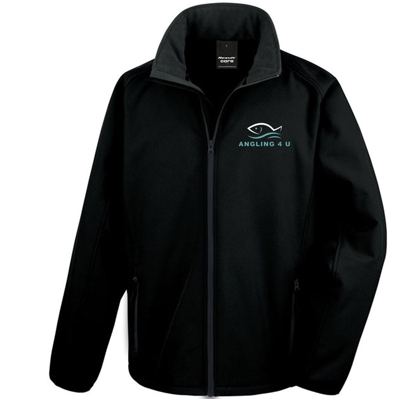 Angling 4 U R321M Black Softshell Coat