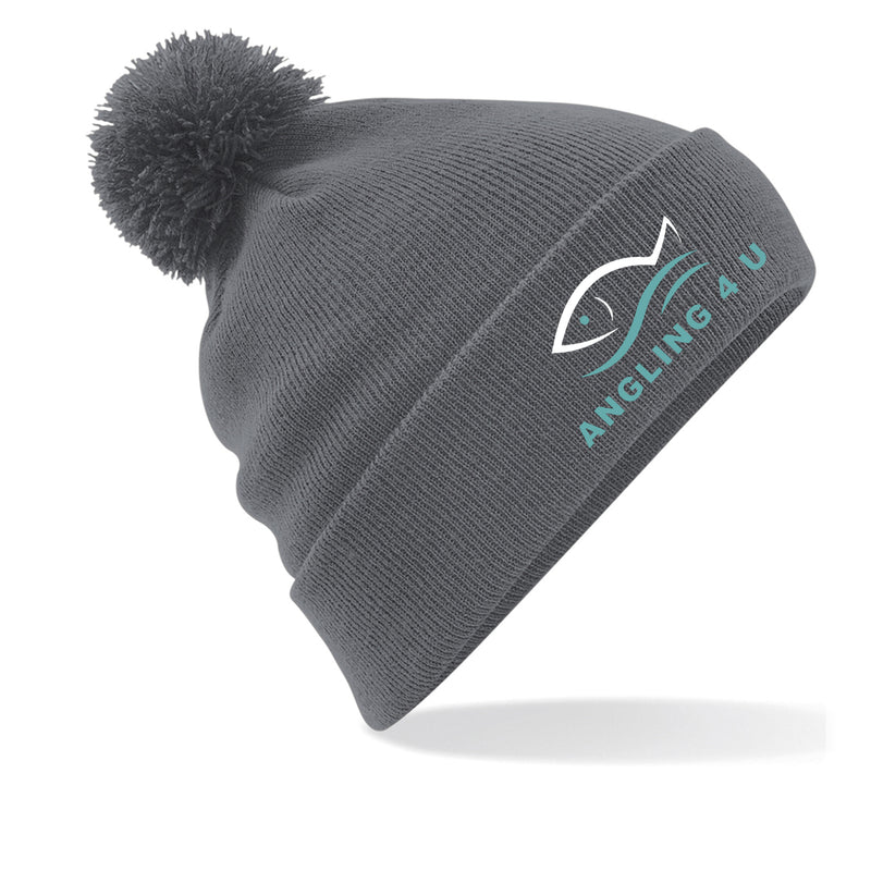 Angling 4 U BC426 Grey Bobble Hat