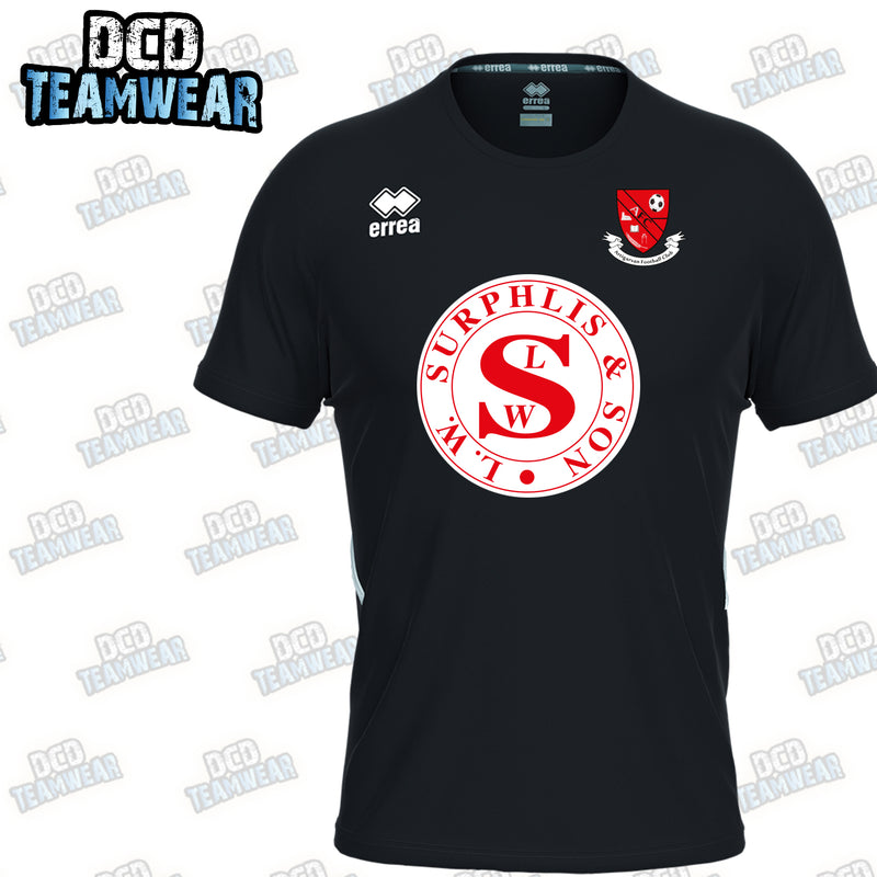Artigarvan FC Black Errea Marvin Player Shirt - Juniors