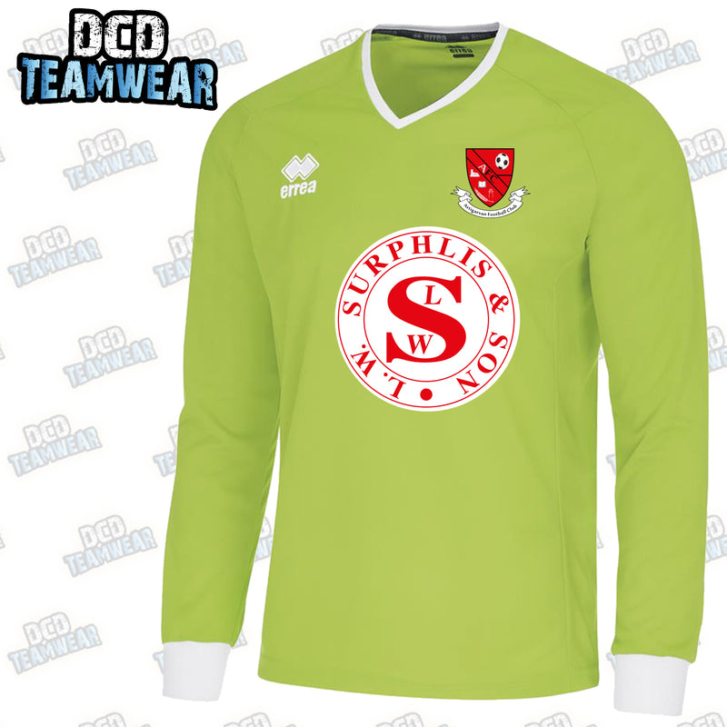 Artigarvan FC Errea Lennox Fluo Green Goalkeeper Shirt - Adults