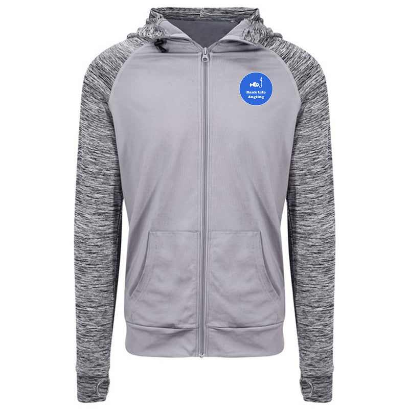 Bank Life Angling  JC057 Grey Cool Tech Zoodie