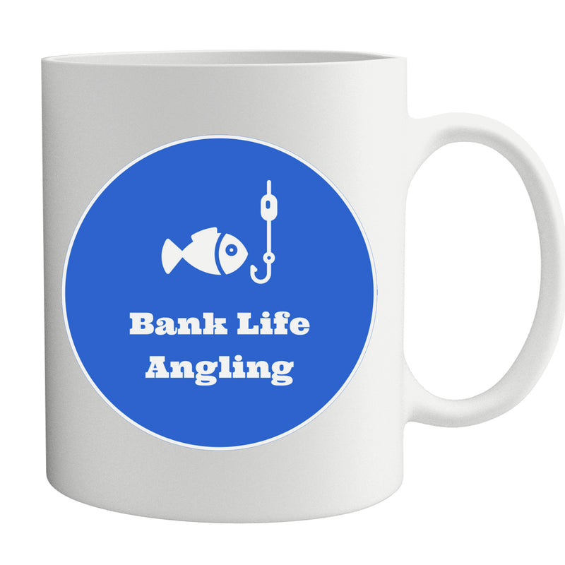 Bank Life Angling Personalised Mug