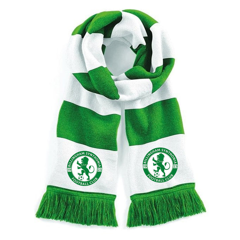 Billingham Synthonia FC Stadium Scarf Green and White