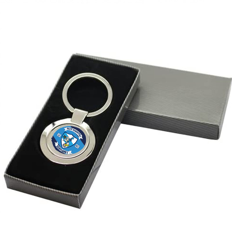 Blue Knights Scotland Circle Keyring