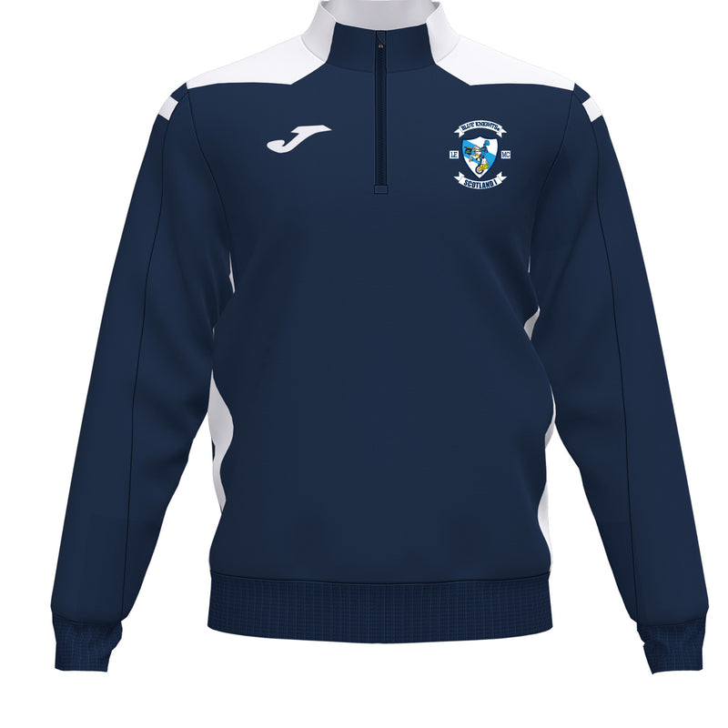 Blue Knights Scotland Joma Championship VI Sweatshirt Dark Navy White ADULTS