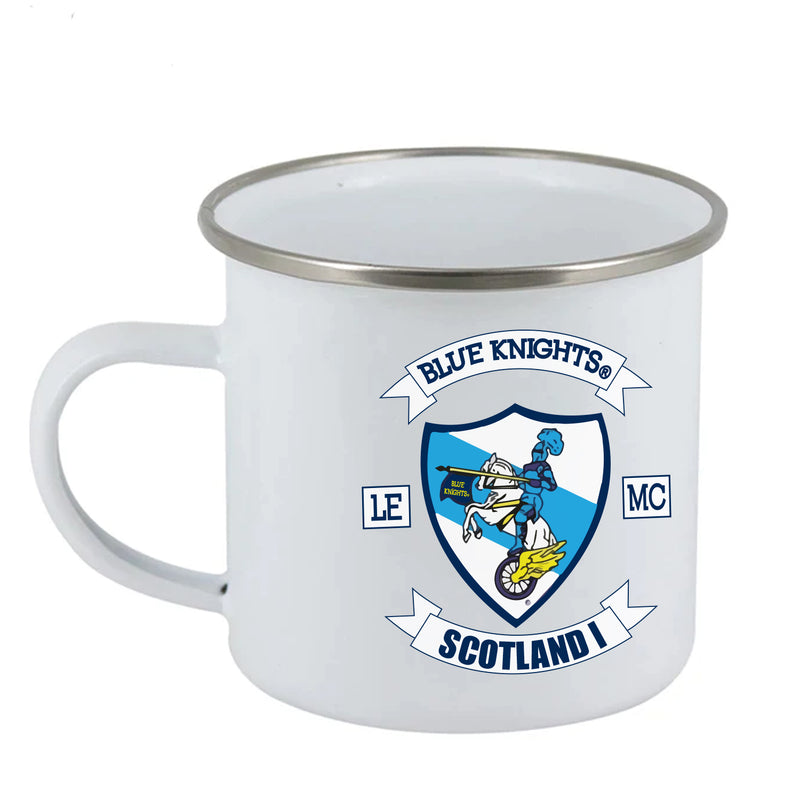 Blue Knights Scotland Enamel Camping Cup