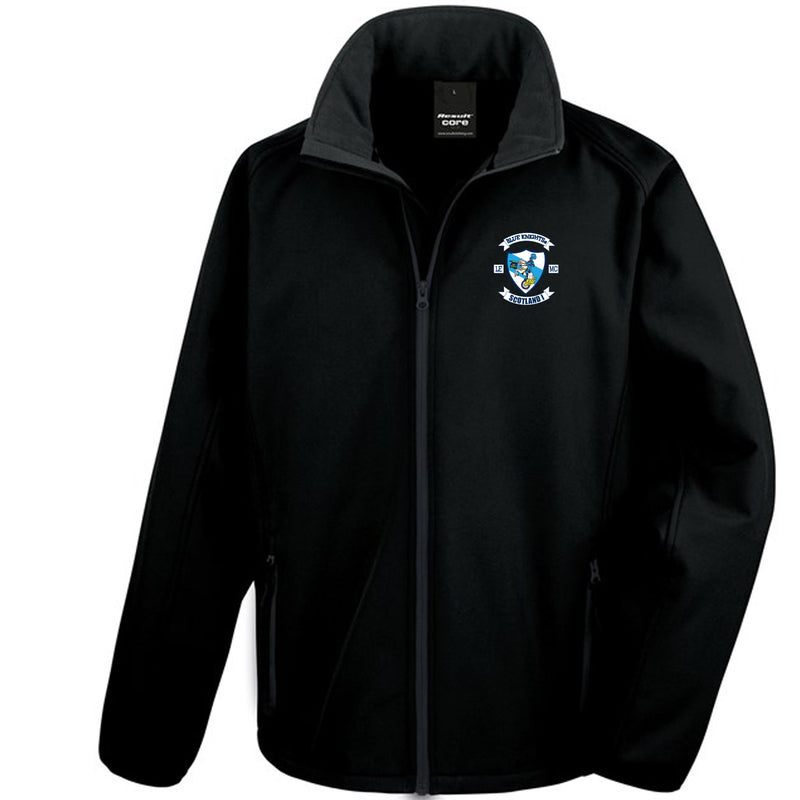 Blue Knights Scotland R321M Black Softshell Coat