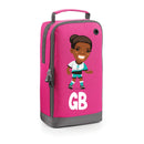 BG540 Personalised Girls Football Boot Bag Design 3 Pink
