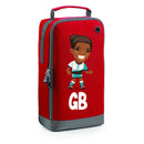 BG540 Personalised Girls Football Boot Bag Design 3 Red