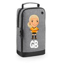 BG540 Personalised Girls Football Boot Bag Design 5 Grey