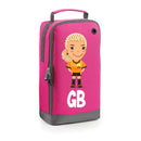 BG540 Personalised Girls Football Boot Bag Design 5 Pink
