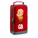 BG540 Personalised Girls Football Boot Bag Design 5 Red