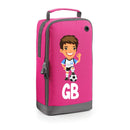 BG540 Personalised Girls Football Boot Bag Design 7 Pink