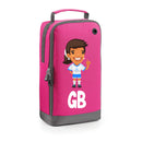 BG540 Personalised Girls Football Boot Bag Design 6 Pink