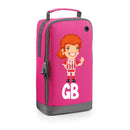 BG540 Personalised Girls Football Boot Bag Design 8 Pink